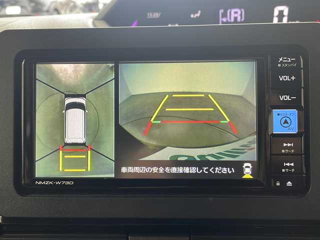 ダイハツ タント カスタム RS 兵庫県 2023(令5)年 2.1万km ブラックマイカメタリック 衝突軽減ブレーキ レーンキープアシスト コーナーセンサー 純正ナビ　フルセグ DVD再生 アラウンドビューモニター 両側パワースライドドア 前席シートヒーター スマートキー プッシュスタート LED