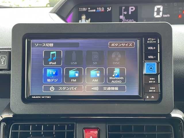 ダイハツ タント カスタム RS 兵庫県 2023(令5)年 2.1万km ブラックマイカメタリック ターボ/純正ナビ/CD/DVD/フルセグTV/Bluetooth/全方位カメラ/純正ドライブレコーダー/スマートアシスト/両側パワースライドドア/LEDヘッドランプ/オートライト/ブラック合皮ハーフレザーシート/運転席/樹種席シートヒーター/格納式シートバックテーブル(運転席/助手席)/スマートキー/エンジンプッシュスタート