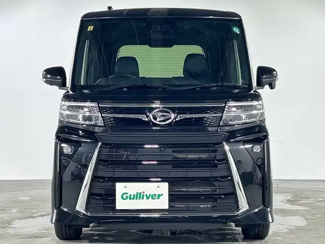 ダイハツ タント カスタム RS 福岡県 2023(令5)年 2.1万km ブラックマイカメタリック ターボ車/純正ナビ/CD/DVD/Bluetooth/フルセグTV/全方位カメラ/両側パワースライドドア/前席シートヒーター/スマートアシスト/ETC/純正ドライブレコーダー/保証書/取説/スペアキー1本