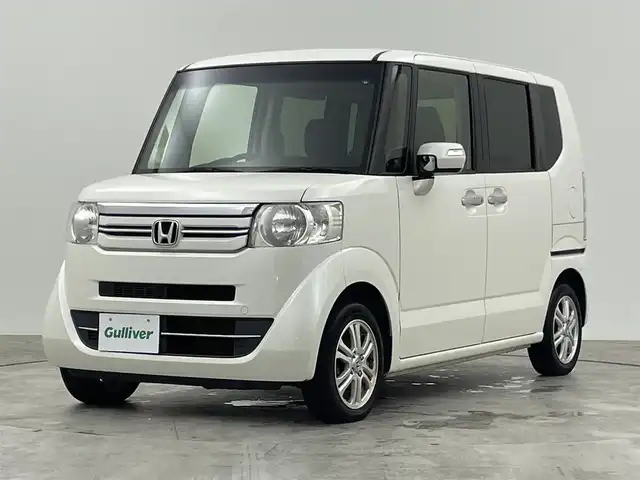 ホンダ Ｎ ＢＯＸ G Lパッケージ 群馬県 2016(平28)年 8.4万km プレミアムホワイトパールⅡ 純正ナビ　バックカメラ　片側パワースライドドア　アイドリングストップ　オートエアコン　ステアリングスイッチ　ビルトインＥＴＣ　プッシュスタート　スマートキー　純正フロアマット　純正アルミホイール