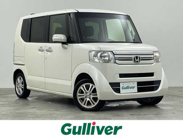 ホンダ Ｎ ＢＯＸ G Lパッケージ 群馬県 2016(平28)年 8.4万km プレミアムホワイトパールⅡ 純正ナビ　バックカメラ　片側パワースライドドア　アイドリングストップ　オートエアコン　ステアリングスイッチ　ビルトインＥＴＣ　プッシュスタート　スマートキー　純正フロアマット　純正アルミホイール