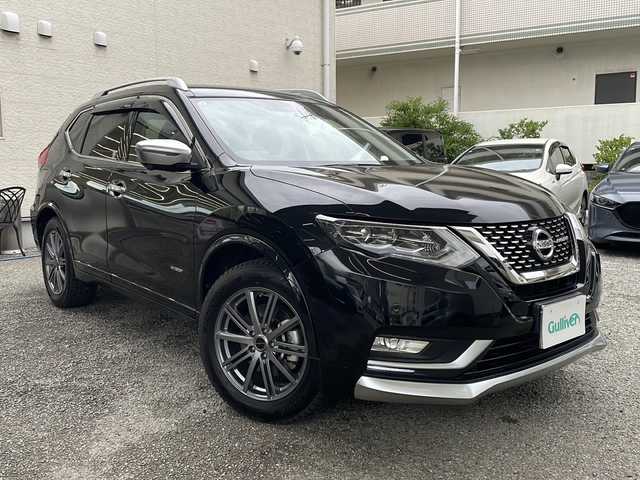 日産 エクストレイル ハイブリッド オーテック iパッケージ 兵庫県 2019(令1)年 1.1万km ダイヤモンドブラック ワンオーナー/純正SDナビ/Bluetooth・AM/FM・HDMI・USB・CD・DVD・Blu-ray・ipod・AUX・AppleCarPlay・AndoroidAuto/4WD/フルセグTV（走行中視聴可能）/プロパイロット（自動運転技術）/インテリジェントアラウンドビューモニター/インテリジェントルームミラー/バックカメラ/電動パーキングブレーキ/オートブレーキホールド/シルバールーフレール/前後ドライブレコーダー/ビルトインETC/電動リアゲート/ルーフレール/アンチロック・ブレーキ・システム/衝突被害軽減システム/盗難防止装置/横滑り防止装置/前後コーナーセンサー/ダウンヒルアシストコントロール/純正フロアマット/サマータイヤ純正ホイール付き/レザーシート/全席シートヒーター/エアバッグ（W＋サイド）/オートライト/LEDヘッドライト/スマートキー/プッシュスタート/取扱説明書/保証書
