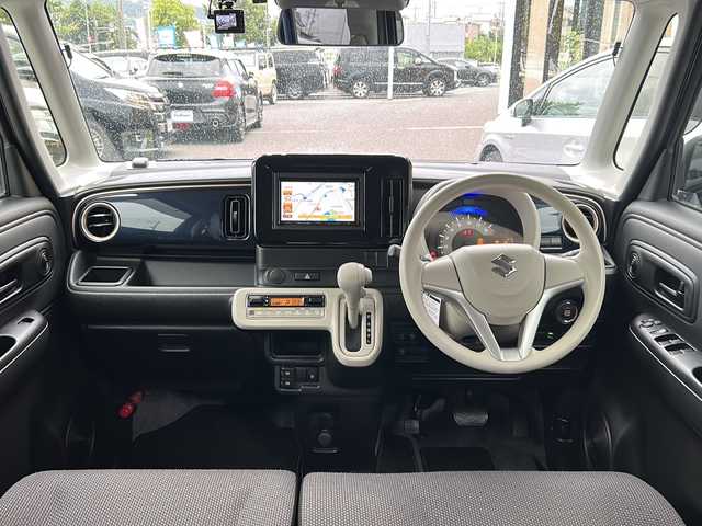 スズキ ワゴンＲ スマイル HYBRID S 大阪府 2022(令4)年 1.1万km インディゴブルーメタリック/ホワイト2トーン ワンオーナー　レーダーブレーキサポート　社外ナビ　バックカメラ　両側パワースライドドア　コーナーセンサー　前後ドラレコ　シートヒーター　アイドリングストップ　ＬＥＤオートライト　ＥＴＣ　スマートキー2個