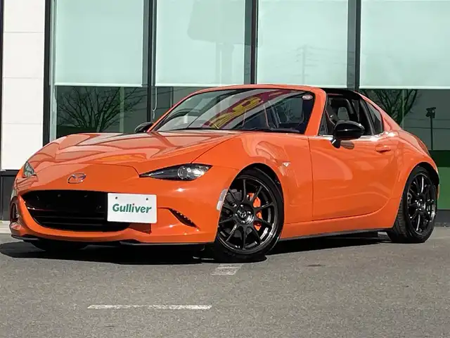 マツダ ロードスター ＲＦ 30周年記念車 和歌山県 2019(令1)年 5.1万km オレンジ 30周年記念車（2389番）/RAYS17インチアルミ/オレンジキャリパ/レカロシート/オープンカー/純正7インチナビ/バックカメラ/BOSEスピーカー/フルセグTV/CD/DVD/衝突軽減ブレーキ/ブラインドスポットモニター/クルーズコントロール/オートライト/前後コーナーセンサー/シートヒーター/ハーフレザーシート/ドラレコ/ビルトインETC/パドルシフト/ステリモ