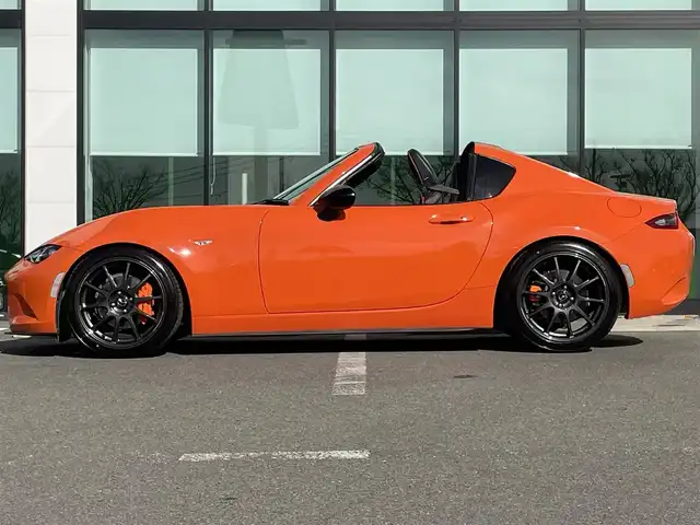 マツダ ロードスター ＲＦ 30周年記念車 和歌山県 2019(令1)年 5.1万km オレンジ 30周年記念車（2389番）/RAYS17インチアルミ/オレンジキャリパ/レカロシート/オープンカー/純正7インチナビ/バックカメラ/BOSEスピーカー/フルセグTV/CD/DVD/衝突軽減ブレーキ/ブラインドスポットモニター/クルーズコントロール/オートライト/前後コーナーセンサー/シートヒーター/ハーフレザーシート/ドラレコ/ビルトインETC/パドルシフト/ステリモ