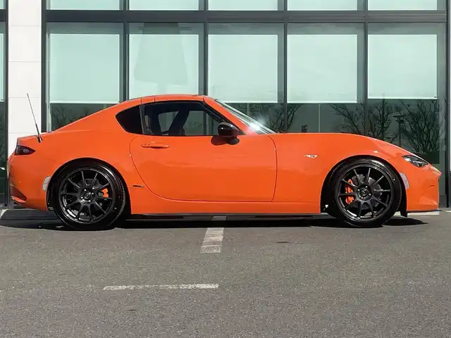 マツダ ロードスター ＲＦ 30周年記念車 和歌山県 2019(令1)年 5.1万km オレンジ 30周年記念車（2389番）/RAYS17インチアルミ/オレンジキャリパ/レカロシート/オープンカー/純正7インチナビ/バックカメラ/BOSEスピーカー/フルセグTV/CD/DVD/衝突軽減ブレーキ/ブラインドスポットモニター/クルーズコントロール/オートライト/前後コーナーセンサー/シートヒーター/ハーフレザーシート/ドラレコ/ビルトインETC/パドルシフト/ステリモ