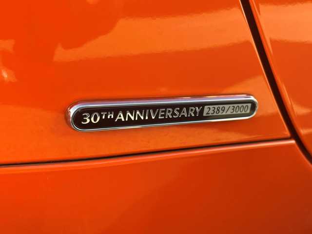 マツダ ロードスター ＲＦ 30周年記念車 和歌山県 2019(令1)年 5.1万km オレンジ 30周年記念車（2389番）/RAYS17インチアルミ/オレンジキャリパ/レカロシート/オープンカー/純正7インチナビ/バックカメラ/BOSEスピーカー/フルセグTV/CD/DVD/衝突軽減ブレーキ/ブラインドスポットモニター/クルーズコントロール/オートライト/前後コーナーセンサー/シートヒーター/ハーフレザーシート/ドラレコ/ビルトインETC/パドルシフト/ステリモ