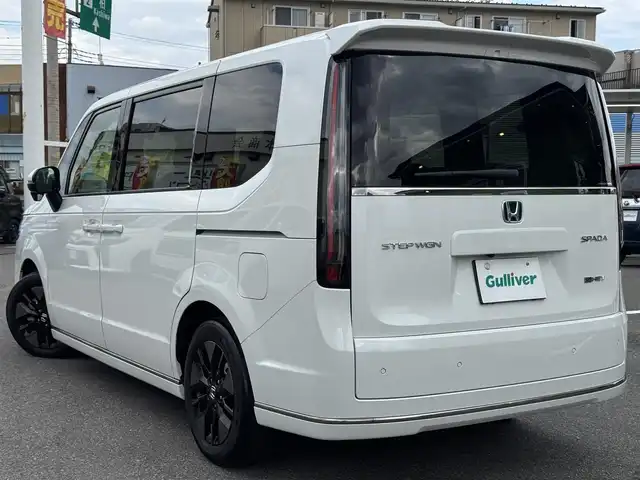 ホンダ ステップワゴン スパーダ eHEV 千葉県 2023(令5)年 3.1万km プラチナホワイトパール ワンオーナー車/ホンダセンシング/衝突軽減ブレーキ/誤発信抑制装置/レーダークルーズコントロール/レーンキープアシスト/ブラインドスポットモニター/純正11インチナビ/フルセグTV/Bluetooth/CarPlay/全方位モニター/両側電動スライドドア/ハーフレザーシート/D/N席シートヒーター/ドライブレコーダー/LEDライト/ETC/保証書・取説/スペアキー