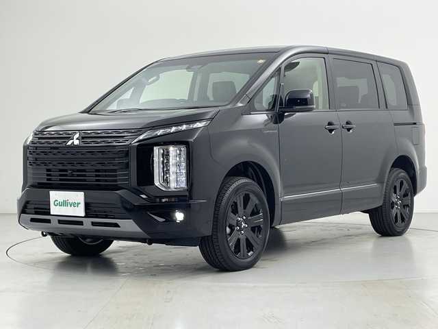 三菱 デリカＤ：５ シャモニー 愛知県 2025(令7)年 0.1千km ブラックダイヤモンド e-Assist/・衝突軽減ブレーキ/・車線逸脱警告/・レーダークルーズコントロール/・オートハイビーム/・誤発進抑制機能/・後側方車両検知警報/・レーンチェンジアシスト/・後退時交差車両検知警報/全方位カメラ/純正アルミホイール(ブラック塗装)/スマートキー/プッシュスタート/パワーシート/シートヒーター/ステアリングヒーター/パワーバックドア/両側パワースライドドア/LEDヘッドライト/ハーフレザーシート