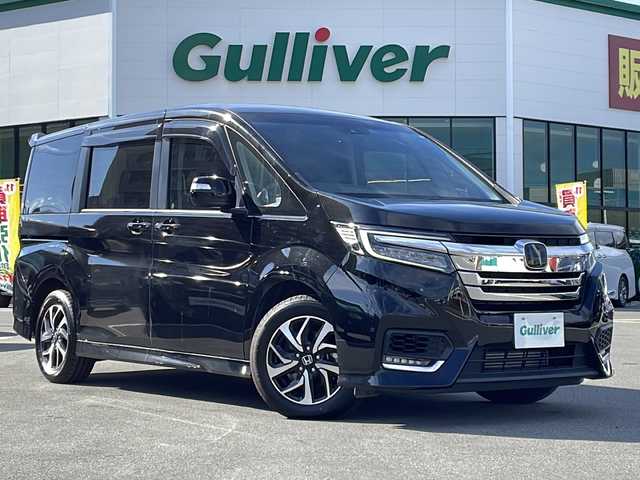 ホンダ ステップワゴン スパーダ ホンダセンシング 長野県 2020(令2)年 2.9万km プレミアムスパークルブラックパール 禁煙車/純正ナビ【VXM-204VFi】/(CD/DVD/フルセグTV/Bluetooth)/ホンダセンシング/・衝突軽減ブレーキ/・誤発進抑制機能/・歩行者事故低減ステアリング/・路外逸脱抑制機能/・追従機能付アダプティブクルーズコントロール/・車線維持支援システム/・先行車発進お知らせ機能/・標識認識機能/バックカメラ/ビルトインETC2.0/両側パワースライドドア/革巻きステアリング/パドルシフト/ステアリングスイッチ/アイドリングストップ/LEDヘッドライト/フォグランプ/オートライト/スマートキー/Pスタート/電動格納ミラー/純正16インチAW/純正フロアマット