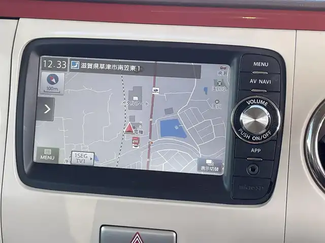 スズキ ラパン ショコラ X 滋賀県 2014(平26)年 8.3万km フィズブルーパールメタリック 純正7インチナビ/【Bluetooth/ワンセグTV】/HIDヘッドライト/D席シートヒーター/ビルトインETC/プッシュスタート/スマートキー