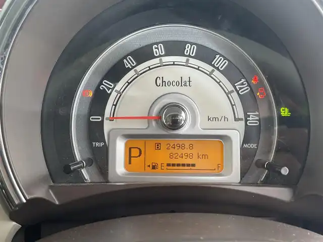 スズキ ラパン ショコラ X 滋賀県 2014(平26)年 8.3万km フィズブルーパールメタリック 純正7インチナビ/【Bluetooth/ワンセグTV】/HIDヘッドライト/D席シートヒーター/ビルトインETC/プッシュスタート/スマートキー