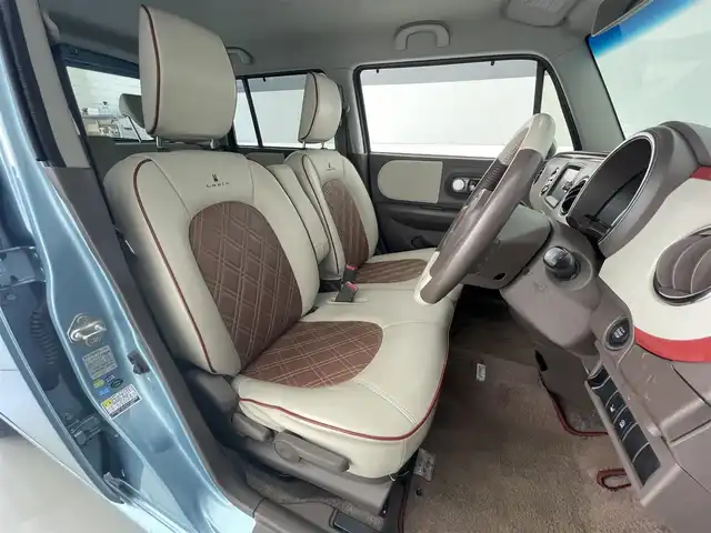 スズキ ラパン ショコラ X 滋賀県 2014(平26)年 8.3万km フィズブルーパールメタリック 純正7インチナビ/【Bluetooth/ワンセグTV】/HIDヘッドライト/D席シートヒーター/ビルトインETC/プッシュスタート/スマートキー