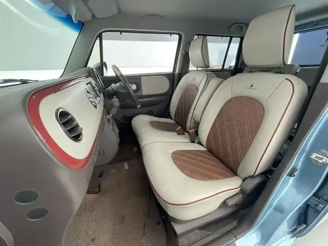 スズキ ラパン ショコラ X 滋賀県 2014(平26)年 8.3万km フィズブルーパールメタリック 純正7インチナビ/【Bluetooth/ワンセグTV】/HIDヘッドライト/D席シートヒーター/ビルトインETC/プッシュスタート/スマートキー