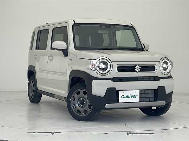 スズキ ハスラー HYBRID G 沖縄県 2024(令6)年 0.1万km未満 ソフトベージュメタリック クルーズコントロール/リアセンサー/電動格納ミラー/ステアリングスイッチ/前席シートヒーター/純正LEDヘッドライト/オートライト/レーンキープアシスト/ヘッドライトレベライザー/プッシュスタート/オーディオレス車/オートライト/アイドリングストップ/電動格納ミラー/取扱説明書/保証書/記録簿