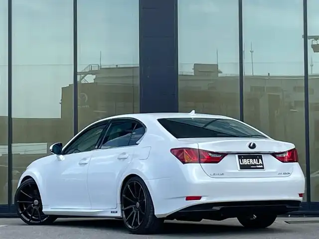 レクサス ＧＳ 450h Iパッケージ 石川県 2012(平24)年 7.1万km ホワイトパールクリスタルシャイン 純正ナビ/（Bluetooth/フルセグ/DVD）/バックカメラ/ビルドインETC/フロアマット/MTモード付AT/レザーシート/パワーシート/シートヒーター/エアシート/ローダウン/20インチ社外AW/LEDヘッドライト/フォグランプ/ウィンカーミラー/電格ミラー