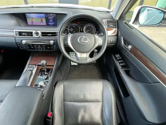 レクサス ＧＳ 450h Iパッケージ 石川県 2012(平24)年 7.1万km ホワイトパールクリスタルシャイン 純正ナビ/（Bluetooth/フルセグ/DVD）/バックカメラ/ビルドインETC/フロアマット/MTモード付AT/レザーシート/パワーシート/シートヒーター/エアシート/ローダウン/20インチ社外AW/LEDヘッドライト/フォグランプ/ウィンカーミラー/電格ミラー