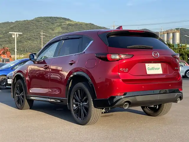 マツダ ＣＸ－５ XD スポーツアピアランス 岡山県 2022(令4)年 6.9万km ソウルレッドクリスタルM 登録時走行距離68307km/禁煙車/純正10.25インチナビ（AM.FM.フルセグTV.BT）/全方位カメラ/ETC2.0/ドライブレコーダー/レザーシート/シートヒーター/パワーシート/ステアリングヒーター/レーダークルーズコントロール/オフロード・トラクション・アシスト/横滑防止装置/衝突被害軽減システム/レーンキープアシスト/パーキングセンサー/純正LEDヘッドライト/オートライト/パドルシフト/MTモード付きAT/アイドリングストップ/純正アルミホイール 19インチ/ドアバイザー/純正フロアマット