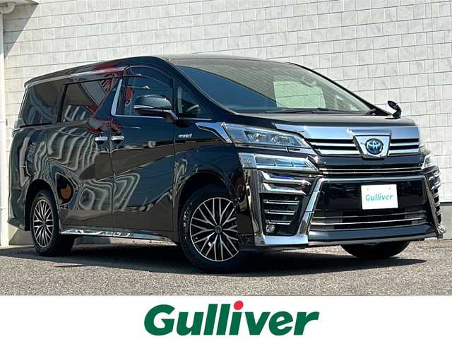 トヨタ ヴェルファイア ハイブリット Z 福島県 2020(令2)年 4.1万km ブラック ワンオナ　７人乗り　純正ナビ　フリップダウン　両側パワスラ　フルセグ　ＢＴ　ＥＴＣ２．０　クルコン　電子Ｐ　オットマン　黒革シートカバー　１００Ｖ電源　ＷＡＣ　保証書　取説　スマートキー　スペアキー