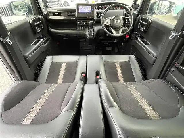 ホンダ Ｎ ＢＯＸ カスタム G L ターボ ホンダセンシング 愛知県 2017(平29)年 7.6万km ルナシルバーM ＳＤナビ/ＤＴＶ/ＣＤ／ＤＶＤ/ＢＴ/ＵＳＢ/Ｂカメラ/ＥＴＣ/両側パワースライドドア/ホンダセンシング/ステアリングスイッチ/純正１５インチＡＷ/クリアランスソナー/ハーフレザー/プッシュスタート/純正フロアマット