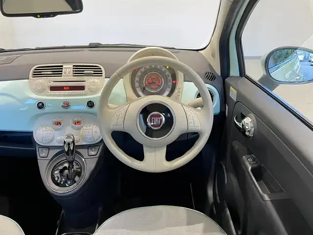 フィアット ５００ メンティーナ 福岡県 2014(平26)年 1.5万km Ｌグリーン ２００台限定特別仕様車　/半革　/ガラスルーフ　/前後ドライブレコーダー　/ＭＴモード付ＡＴ /純正15インチAW