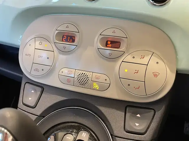 フィアット ５００ メンティーナ 福岡県 2014(平26)年 1.5万km Ｌグリーン ２００台限定特別仕様車　/半革　/ガラスルーフ　/前後ドライブレコーダー　/ＭＴモード付ＡＴ /純正15インチAW