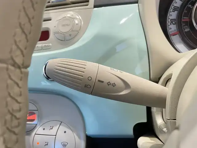 フィアット ５００ メンティーナ 福岡県 2014(平26)年 1.5万km Ｌグリーン ２００台限定特別仕様車　/半革　/ガラスルーフ　/前後ドライブレコーダー　/ＭＴモード付ＡＴ /純正15インチAW