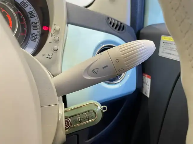 フィアット ５００ メンティーナ 福岡県 2014(平26)年 1.5万km Ｌグリーン ２００台限定特別仕様車　/半革　/ガラスルーフ　/前後ドライブレコーダー　/ＭＴモード付ＡＴ /純正15インチAW
