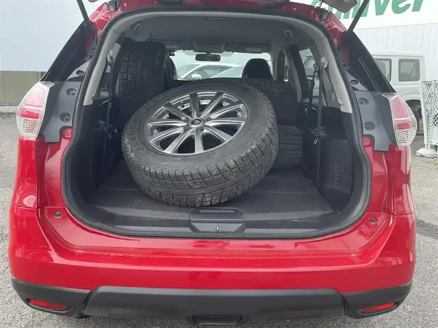 日産 エクストレイル 20X 福島県 2014(平26)年 11.9万km バーニングレッド ４WD/純正メモリーナビ/　　（CD/DVD/FM.AM/BT/ワンセグTV/USB.iPod）/社外エンジンスターター付き/バックカメラ/Pスタート/ドラレコ前後/アイドリングストップ/横滑り防止/D/N席シートヒーター/ダウンヒルアシストコントロール/オートライト/ETC/スノータイヤ４本積込み（225/65/R17)