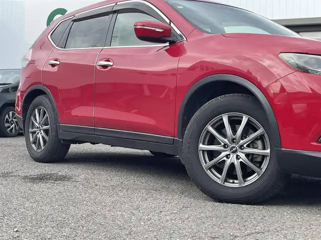 日産 エクストレイル 20X 福島県 2014(平26)年 11.9万km バーニングレッド ４WD/純正メモリーナビ/　　（CD/DVD/FM.AM/BT/ワンセグTV/USB.iPod）/社外エンジンスターター付き/バックカメラ/Pスタート/ドラレコ前後/アイドリングストップ/横滑り防止/D/N席シートヒーター/ダウンヒルアシストコントロール/オートライト/ETC/スノータイヤ４本積込み（225/65/R17)