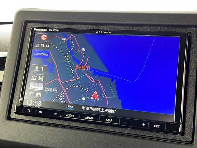 ホンダ Ｎ ＢＯＸ カスタム L 新潟県 2021(令3)年 5.1万km クリスタルブラックパール 　社外ナビ/　フルセグテレビ/Bluetooth/　バックカメラ/　アイドリングストップ/　ウィンカーミラー/　クルーズコントロール/　プッシュスタート/　両側パワースライドドア/　ETC/　LEDヘッドライト/　USB/　電動格納ミラー/　ステアリングスイッチ