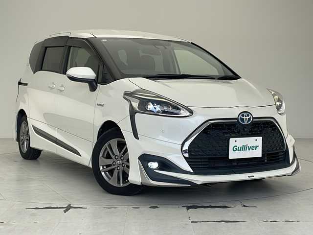 トヨタ シエンタ ハイブリッド G クエロ 沖縄県 2018(平30)年 3.7万km ホワイトパールクリスタルシャイン 純正ナビ/両側パワースライドドア/ＥＴＣ/トヨタセーフティセンス/プッシュスタート/スマートキー/クルーズコントロール/ハーフレザーシート/シートヒーター/ＬＥＤヘッドライト/オートライト/純正ドアバイザー/純正フロアマット/電動格納ウィンカーミラー/革巻きステアリング