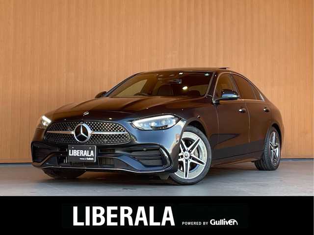メルセデス・ベンツ Ｍ・ベンツ Ｃ２２０ｄ アバンギャルド　AMGライン 愛知県 2023(令5)年 1.5万km グレーＭ パノラミックスライディングルーフ/黒革/HUD/ナビ/TV/Bluetooth/360カメラ/シートヒーター/デジタルインナーミラー/アンビエントライト/レーダーセーフティ/ACC/LKA/BSM/アダプティブLED/パドルシフト