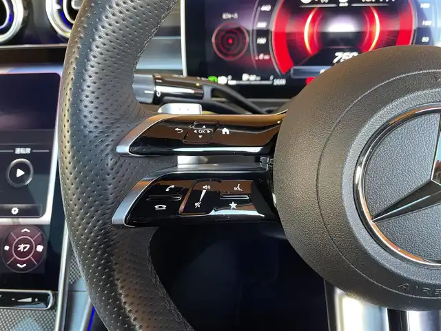 メルセデス・ベンツ Ｍ・ベンツ Ｃ２２０ｄ アバンギャルド　AMGライン 愛知県 2023(令5)年 1.5万km グレーＭ パノラミックスライディングルーフ/黒革/HUD/ナビ/TV/Bluetooth/360カメラ/シートヒーター/デジタルインナーミラー/アンビエントライト/レーダーセーフティ/ACC/LKA/BSM/アダプティブLED/パドルシフト