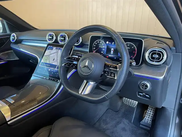 メルセデス・ベンツ Ｍ・ベンツ Ｃ２２０ｄ アバンギャルド　AMGライン 愛知県 2023(令5)年 1.5万km グレーＭ パノラミックスライディングルーフ/黒革/HUD/ナビ/TV/Bluetooth/360カメラ/シートヒーター/デジタルインナーミラー/アンビエントライト/レーダーセーフティ/ACC/LKA/BSM/アダプティブLED/パドルシフト