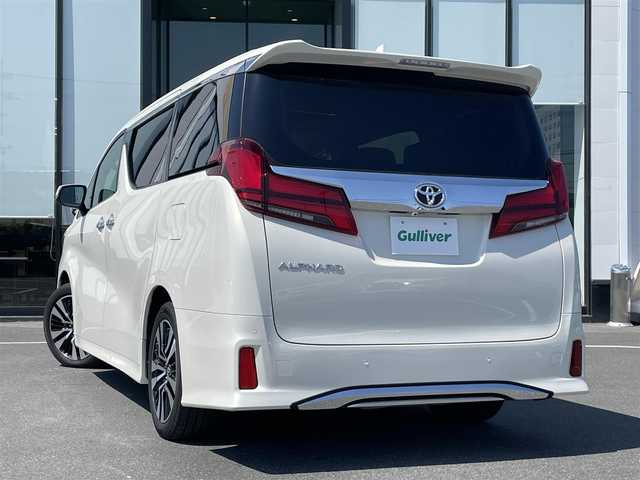 トヨタ アルファード S Cパッケージ 茨城県 2018(平30)年 2.6万km ラグジュアリーホワイトパールクリスタルシャインガラスフレーク アルパイン製ナビ/【TV・CD・DVD・SD・ラジオ・USB・BT・HDMI】/アルパイン製フリップダウンモニター/パワーシート/シートメモリ/シートヒーター/エアシート/ステアリングヒーター/サンルーフ/電動リアゲート/ステリモ/両側パワスラ/レーダークルコン/ETC/Bカメラ/前後コーナーセンサー/オットマン