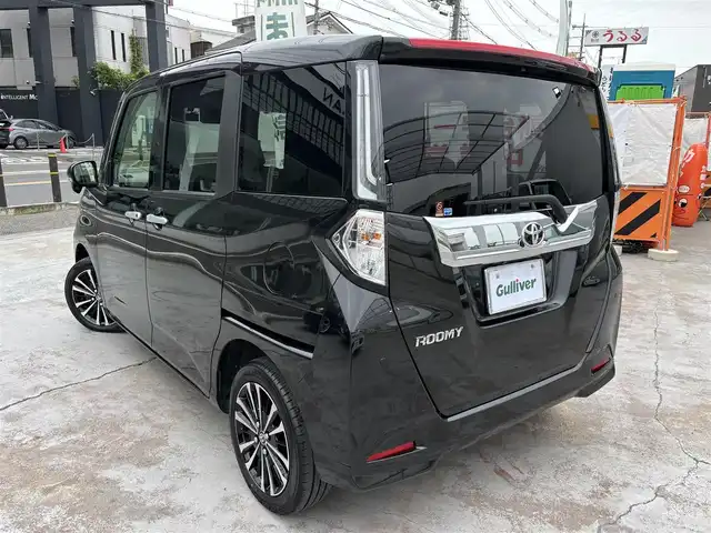 トヨタ ルーミー カスタムG－T 京都府 2023(令5)年 0.9万km ブラックマイカメタリック スマートアシスト/ナビレディパッケージ/９インチディスプレオーデオ/コンフォートパッケージ/ターボ車/Bluetooth/USB/ETC/両側パワースライド/ドライブレコーダー/HOLD/クルーズコントロール/シートヒーター/バックカメラ/コーナーセンサー/スマートキー２個/ウインカーミラー/保証書/説明書