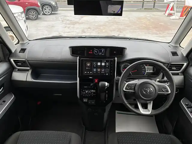 トヨタ ルーミー カスタムG－T 京都府 2023(令5)年 0.9万km ブラックマイカメタリック スマートアシスト/ナビレディパッケージ/９インチディスプレオーデオ/コンフォートパッケージ/ターボ車/Bluetooth/USB/ETC/両側パワースライド/ドライブレコーダー/HOLD/クルーズコントロール/シートヒーター/バックカメラ/コーナーセンサー/スマートキー２個/ウインカーミラー/保証書/説明書