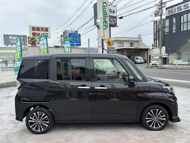 トヨタ ルーミー カスタムG－T 京都府 2023(令5)年 0.9万km ブラックマイカメタリック スマートアシスト/ナビレディパッケージ/９インチディスプレオーデオ/コンフォートパッケージ/ターボ車/Bluetooth/USB/ETC/両側パワースライド/ドライブレコーダー/HOLD/クルーズコントロール/シートヒーター/バックカメラ/コーナーセンサー/スマートキー２個/ウインカーミラー/保証書/説明書