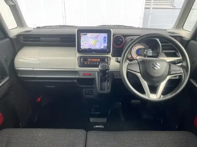 スズキ スペーシア HYBRID X 島根県 2020(令2)年 5.3万km ブルーイッシュブラックパール3 純正８型メモリナビ・フルセグＴＶ　/DVD再生・Bluetooth接続　/バックカメラ　/前方ドライブレコーダー/ビルトインＥＴＣ　/両側パワースライドドア/運転席シートヒーター/リアサーキュレーター　/リアコーナーセンサー　/衝突被害軽減ブレーキ　/レーンアシスト　/スマートキー　/プッシュスタート/純正LEDヘッドライト/純正フロアマット