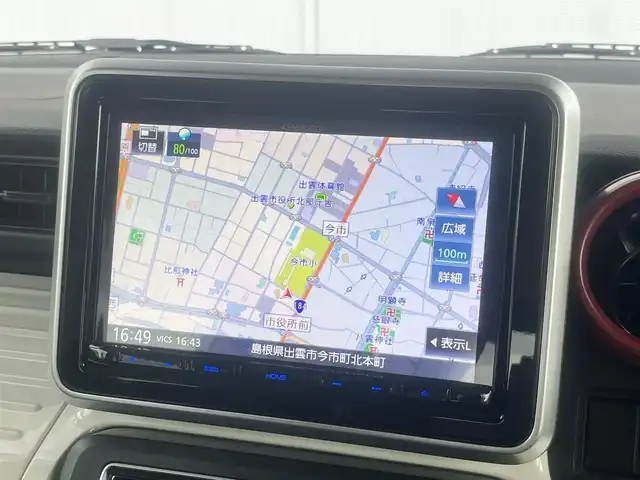 スズキ スペーシア HYBRID X 島根県 2020(令2)年 5.3万km ブルーイッシュブラックパール3 純正８型メモリナビ・フルセグＴＶ　/DVD再生・Bluetooth接続　/バックカメラ　/前方ドライブレコーダー/ビルトインＥＴＣ　/両側パワースライドドア/運転席シートヒーター/リアサーキュレーター　/リアコーナーセンサー　/衝突被害軽減ブレーキ　/レーンアシスト　/スマートキー　/プッシュスタート/純正LEDヘッドライト/純正フロアマット