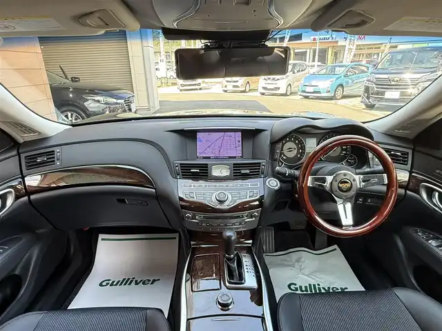 日産 フーガ 250GT 香川県 2012(平24)年 14.2万km スーパーブラック メーカーHDDナビ/フルセグ/CD/DVD/Bluetooth/バックカメラ/LEXXEL２０インチアルミ/RSR車高調/社外２本出しマフラー/ＮＩＳＭＯステア/前席パワーシート/スマートキー/ミラー型前後ドライブレコーダー/ＥＴＣ/2024年製サマータイヤ/純正ステアリング積み込み
