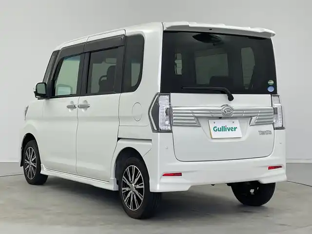 ダイハツ タント カスタム X トップED SA Ⅲ 新潟県 2017(平29)年 3.5万km パールホワイトⅢ 純正メモリナビ【NMZK-W67D】/　フルセグTV/Bluetooth/CD/DVD/USB/衝突被害軽減ブレーキ/レーンキープアシスト/片側パワースライドドア/ハーフレザーシート/D席シートヒーター/バックモニター/アイドリングストップ/LEDヘッドライト/オートマチックハイビーム/オートライト/ステアリングスイッチ