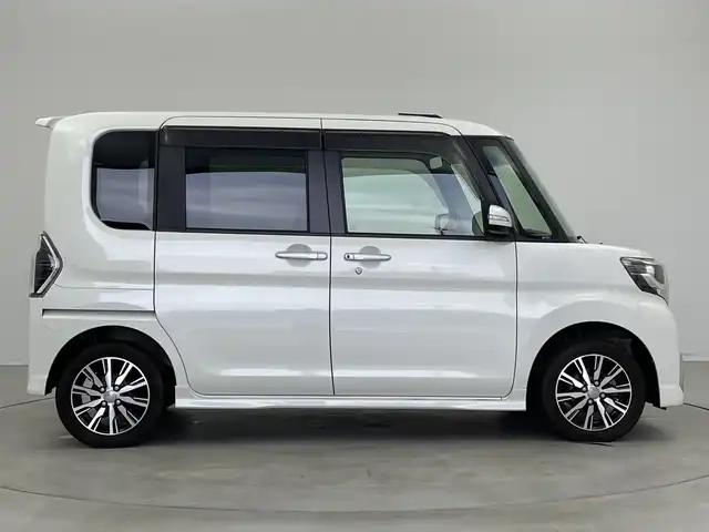 ダイハツ タント カスタム X トップED SA Ⅲ 新潟県 2017(平29)年 3.5万km パールホワイトⅢ 純正メモリナビ【NMZK-W67D】/　フルセグTV/Bluetooth/CD/DVD/USB/衝突被害軽減ブレーキ/レーンキープアシスト/片側パワースライドドア/ハーフレザーシート/D席シートヒーター/バックモニター/アイドリングストップ/LEDヘッドライト/オートマチックハイビーム/オートライト/ステアリングスイッチ