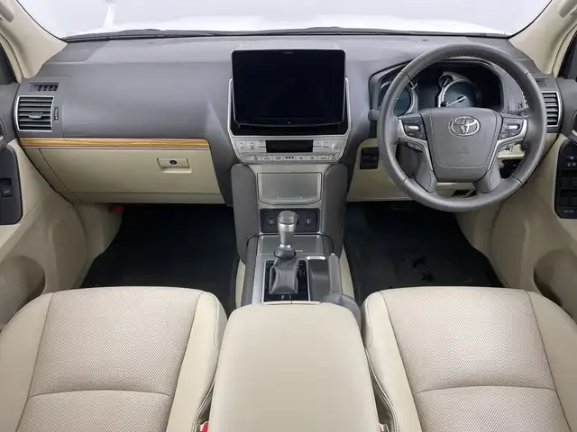 トヨタ ランドクルーザー プラド TX Lパッケージ マットブラED 新潟県 2023(令5)年 1.5万km ホワイトパールクリスタルシャイン 純正アルパインナビ/レーダークルーズコントロ―ル/ETC/バックカメラ/フルセグ/社外フロアマット/前席パワーシート/前席シートヒーター/前席エアシート/純正18インチAW夏タイヤ/純正LEDヘッドライト/フォグランプ