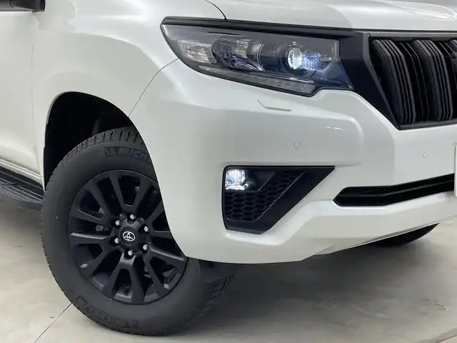 トヨタ ランドクルーザー プラド TX Lパッケージ マットブラED 新潟県 2023(令5)年 1.5万km ホワイトパールクリスタルシャイン 純正アルパインナビ/レーダークルーズコントロ―ル/ETC/バックカメラ/フルセグ/社外フロアマット/前席パワーシート/前席シートヒーター/前席エアシート/純正18インチAW夏タイヤ/純正LEDヘッドライト/フォグランプ