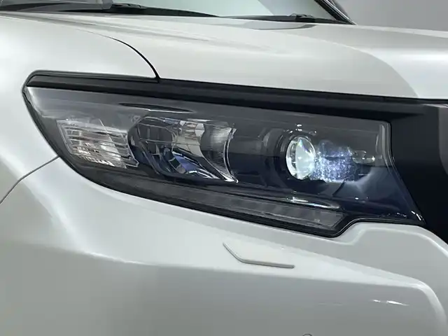 トヨタ ランドクルーザー プラド TX Lパッケージ マットブラED 新潟県 2023(令5)年 1.5万km ホワイトパールクリスタルシャイン 純正アルパインナビ/レーダークルーズコントロ―ル/ETC/バックカメラ/フルセグ/社外フロアマット/前席パワーシート/前席シートヒーター/前席エアシート/純正18インチAW夏タイヤ/純正LEDヘッドライト/フォグランプ