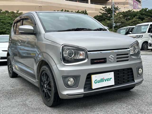 スズキ アルト ワークス 沖縄県 2017(平29)年 3.4万km スチールシルバーM ナビ/（ＡＭ／ＦＭ／ＣＤ／ＤＶＤ／ＢＴ）/ＵＳＢ入力端子　/スマートキー　/純正フロアマット　/横滑り機能　/純正１５インチアルミホイール　/プッシュスタート /オートライト /ベンチシート