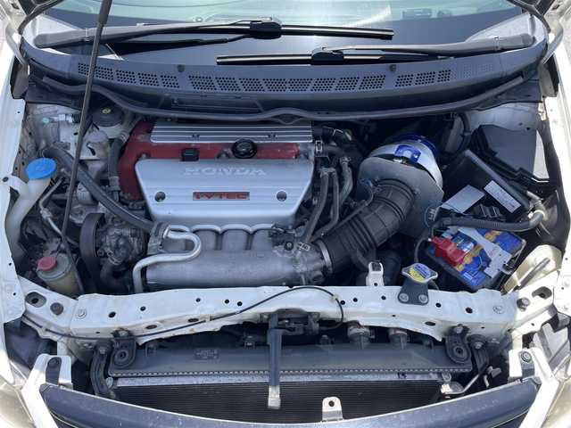 ホンダ シビック タイプR 滋賀県 2007(平19)年 19.7万km チャンピオンシップホワイト Panasonicナビ/(フルセグ/CD/DVD/ipod/FM/AM)/6MT/ETC/HIDライト/社外フォグ/運転席RECAROシート/TEINサスペンション/カーボンボンネット/dpRacing ステアリング/柿本改マフラー/BLITZエアクリーナー