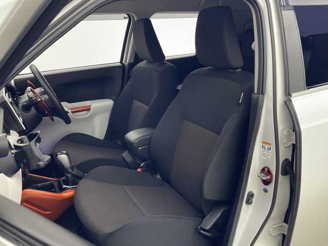 スズキ イグニス ハイブリッド MZ 秋田県 2016(平28)年 6.7万km ピュアホワイトP 4WD/社外ナビ/(FM/AM/Bluetooth/フルセグTV/DVD/CD)/バックカメラ/衝突軽減装置/横滑り防止装置/レーンキープアシスト/ダウンヒルアシスト/クルーズコントロール/ETC/ステアリングリモコン/パドルシフト/LEDヘッドライト/フォグランプ/オートライト/革巻きステアリング/電動格納ミラー/ウィンカーミラー/スマートキー/スペアキー/プッシュスタート/社外アルミホイール/純正フロアマット/ドアバイザー/社外マフラー/社外車高調